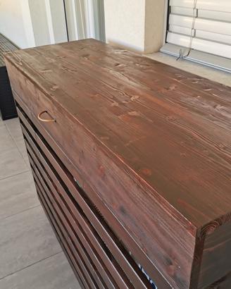 Mobile condizionatore. Predisposto cucina a gas