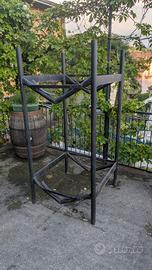 supporto per botti in legno