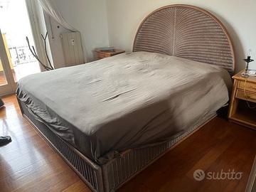 Letto matrimoniale con rete a doghe tipo Redoute