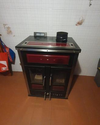termostufa  Bi-Fire Mid  legna pellet