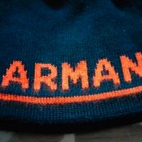 cappello blu arancio lana uomo Armani Jeans 