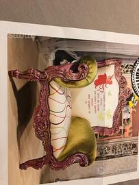 Madame Butterfly Poltrona con struttura in legno