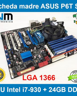 Scheda madre ASUS P6T SE Core i7-930 24GB DDR3