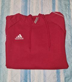 Felpa ADIDAS originale con cappuccio colore rosso