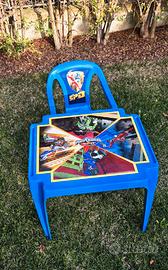 Tavolino e sedia da bimbi Power Rangers S.P.D.