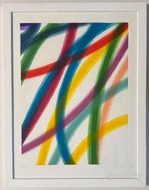 Quadro acquatinta P. Dorazio 58x76cm, Europa unita