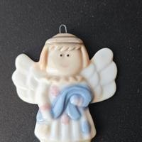 Ciondolo Angioletto Vintage Porcellana Decorazione