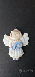 Ciondolo Angioletto Vintage Porcellana Decorazione