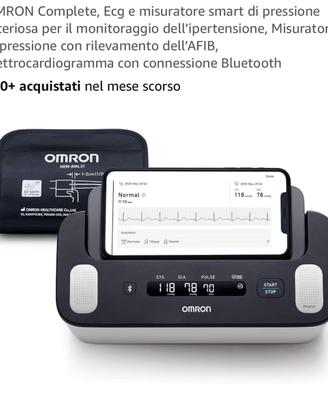 Omron misuratore pressione + ECG smart bluetooth
