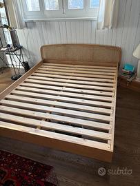 Letto matrimoniale legno, per materasso di 160x200