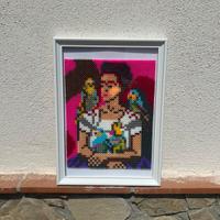 Quadro in pyssla raffiguranti Frida Kahlo 