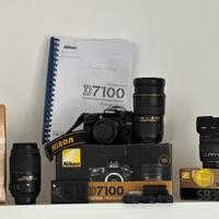 Nikon D7100+obiettivi+batterie+SD...in stock!