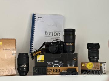 Nikon D7100+obiettivi+batterie+SD...in stock!