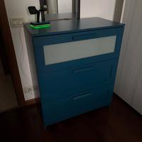 cassettiera camera ikea blu