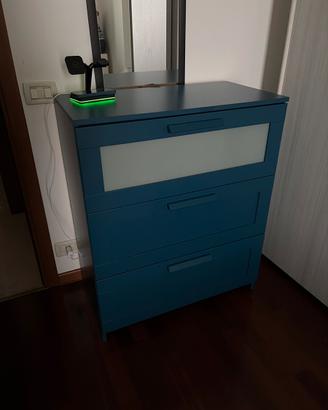 cassettiera camera ikea blu