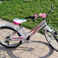 Bicicletta bambina misura 24, cambio shimano