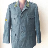 Giacca pant. vintage panno grigioverdi svizzeri