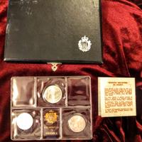 Set 3 Monete S. Marino - 1000 e 500 Lire Argento