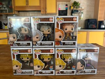 Funko Pop Seven Deadly Sins Lotto 7 Pezzi