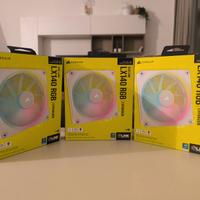 3x ventole Corsair LX140 RGB da 140mm nuove
