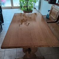 panca e tavolo in legno