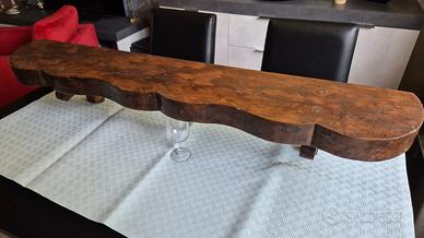 Mensola in legno ricavata da antica trave, cm 118