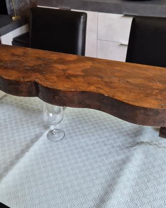 Mensola in legno ricavata da antica trave, cm 118