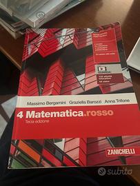 Testo scolastico Matematica 4 rosso