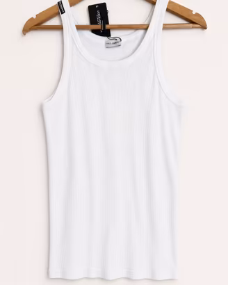 Dolce & Gabbana canotta tank Marcello a coste