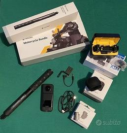 fotocamera insta 360 moto kit + accessori