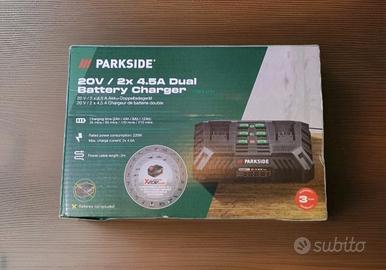 Parkside Caricabatterie Doppio 20V