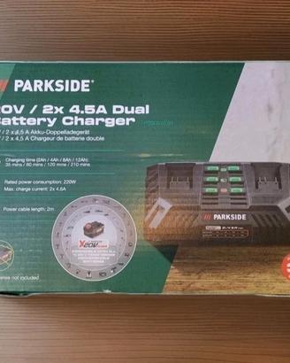 Parkside Caricabatterie Doppio 20V