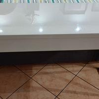 Scrivania Ikea Besta Burs 120x40, bianco lucido