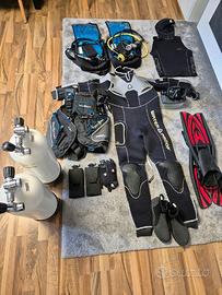 Attrezzatura subacquea completa  Scubapro/Poseidon