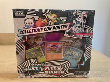 Pokémon Collezione con Poster L. Nera e F. Bianco