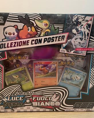 Pokémon Collezione con Poster L. Nera e F. Bianco