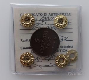 5 centesimi 1937 San Marino