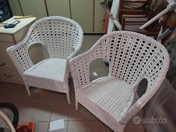 POLTRONCINE RATTAN - VIMINI e legno