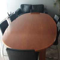 Tavolo sala riunioni ovale usato