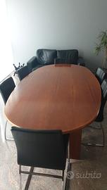 Tavolo sala riunioni ovale usato