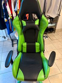 Sedia gaming verde