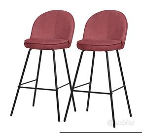 Elegante sgabelli rosso per bar/cucina/salotto