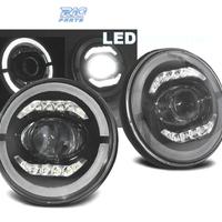 FARI PER JEEP WRANGLER 96-18 ANGEL EYES FULL LED N