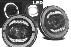 FARI PER JEEP WRANGLER 96-18 ANGEL EYES FULL LED N
