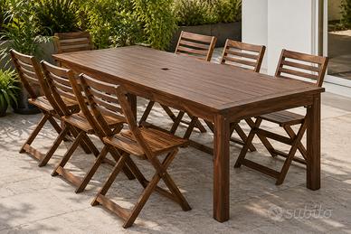 Tavolo da giardino IKEA ÄPPLARÖ 210x90
