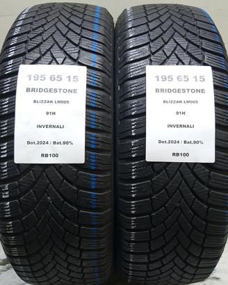2 GOMME 195 65 15 BRIDGESTONE RB100