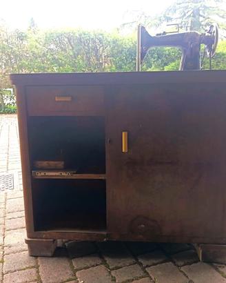 Macchina da cucire antica Naumann mobile originale