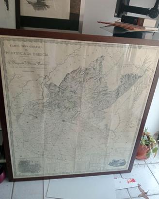 Quadro Cartina brescia