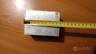 Blocco Alluminio per lavori fresa tornio cnc