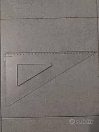 Squadra 30-60 gradi trasparente